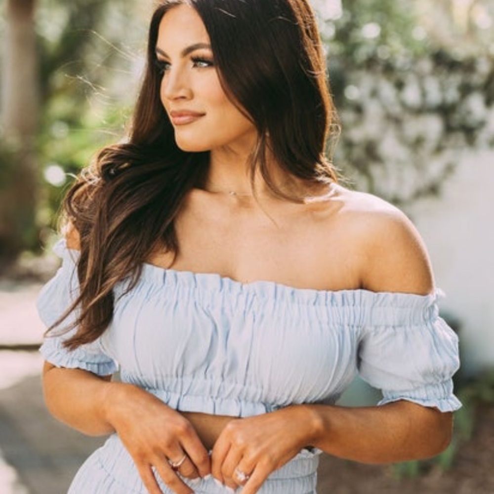 Cropped Off The Shoulder Top - NWOT